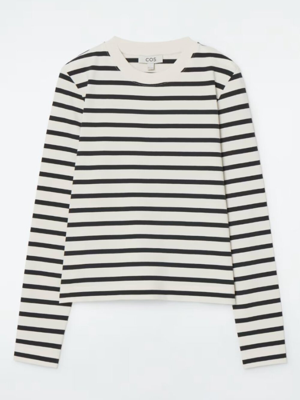 COS Black White Striped Long-Sleeved T-Shirt